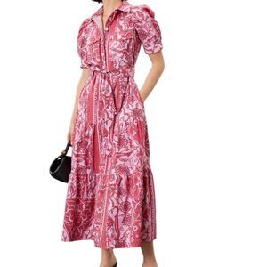 Derek Lam Collective Pink Cotton Shirt Dress 36